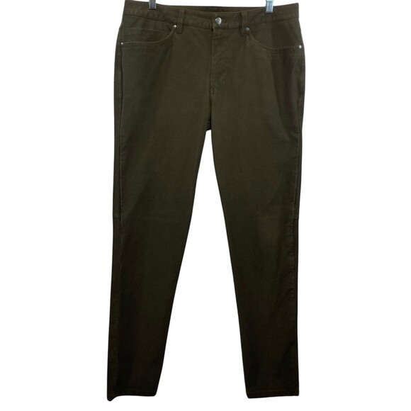 Lululemon ABC Pant Mens 34 Olive Green Slim Utilitech Abrasion Resistant M5ABOS - Picture 1 of 6